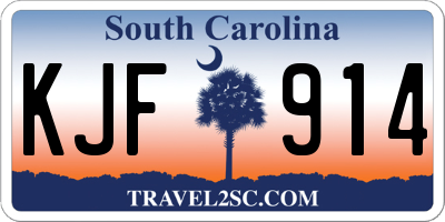 SC license plate KJF914