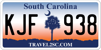 SC license plate KJF938