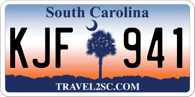 SC license plate KJF941