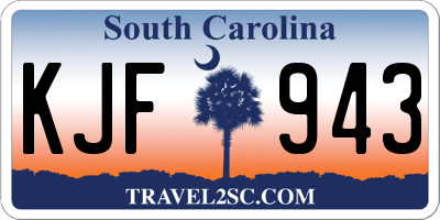 SC license plate KJF943