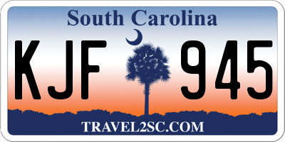 SC license plate KJF945