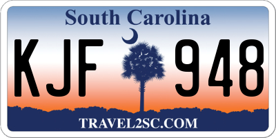 SC license plate KJF948