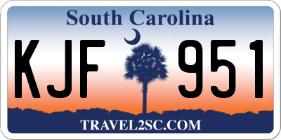 SC license plate KJF951
