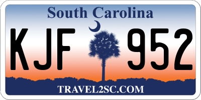 SC license plate KJF952