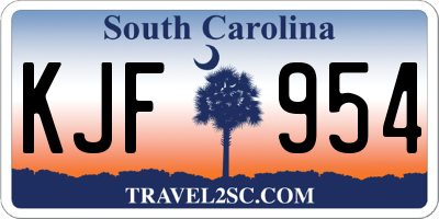 SC license plate KJF954