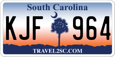 SC license plate KJF964