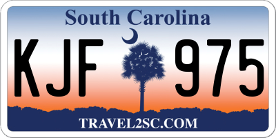 SC license plate KJF975