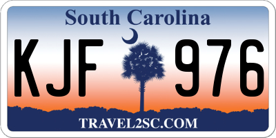 SC license plate KJF976