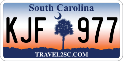 SC license plate KJF977