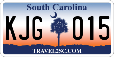 SC license plate KJG015