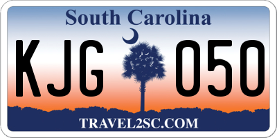 SC license plate KJG050