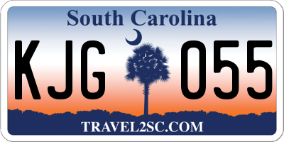 SC license plate KJG055