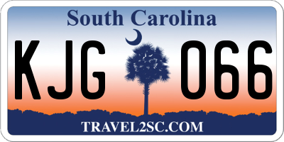 SC license plate KJG066