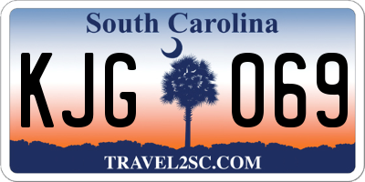 SC license plate KJG069