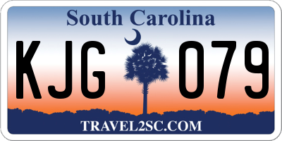 SC license plate KJG079