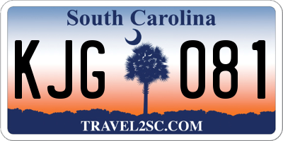 SC license plate KJG081