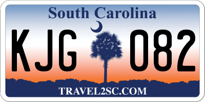 SC license plate KJG082