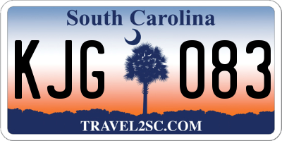 SC license plate KJG083