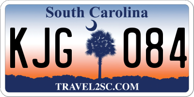SC license plate KJG084