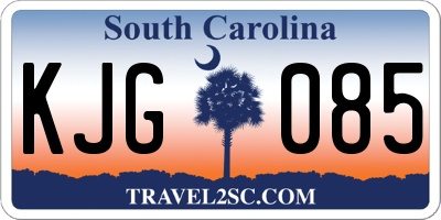 SC license plate KJG085