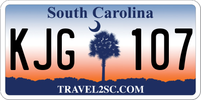 SC license plate KJG107
