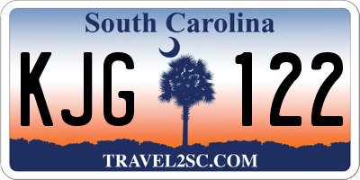 SC license plate KJG122