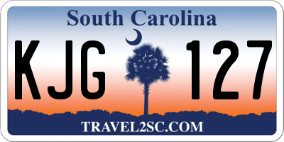 SC license plate KJG127