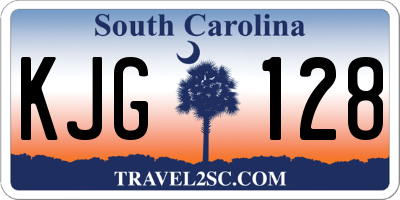 SC license plate KJG128