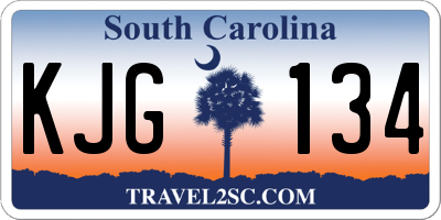 SC license plate KJG134
