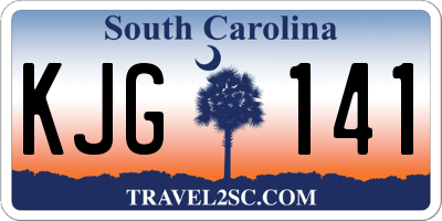 SC license plate KJG141
