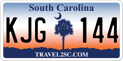 SC license plate KJG144