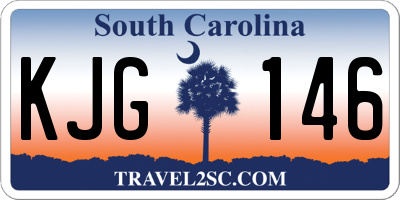 SC license plate KJG146