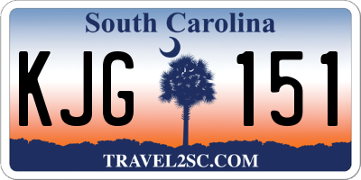 SC license plate KJG151