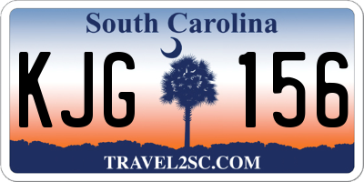 SC license plate KJG156