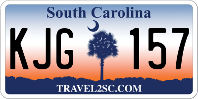 SC license plate KJG157