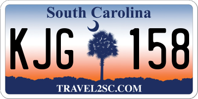 SC license plate KJG158