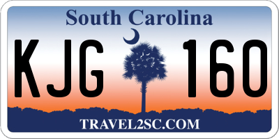 SC license plate KJG160
