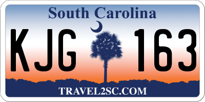 SC license plate KJG163