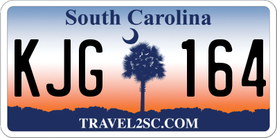 SC license plate KJG164