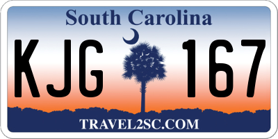 SC license plate KJG167