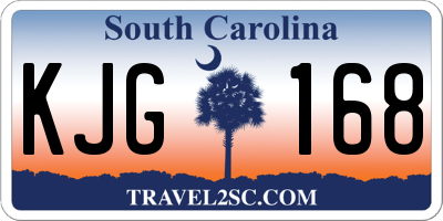 SC license plate KJG168