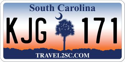 SC license plate KJG171