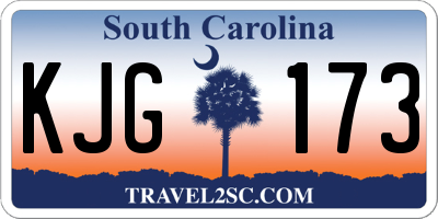 SC license plate KJG173