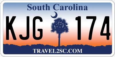 SC license plate KJG174