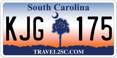SC license plate KJG175