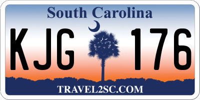 SC license plate KJG176