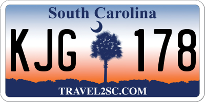 SC license plate KJG178