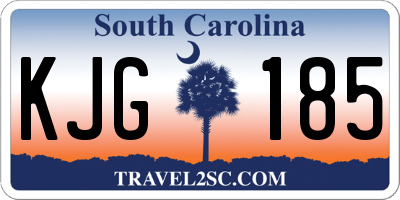 SC license plate KJG185