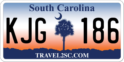 SC license plate KJG186