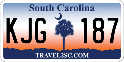 SC license plate KJG187
